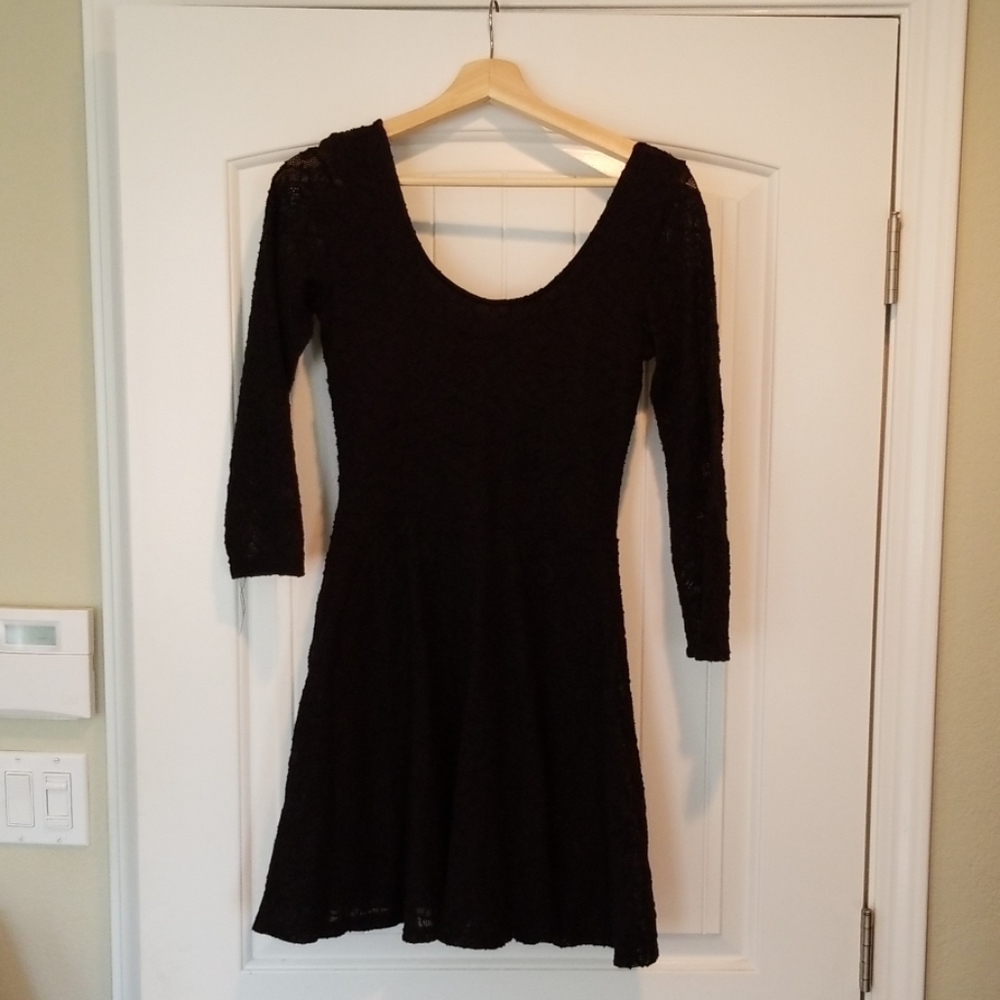Abercrombie Black lacy mini dress